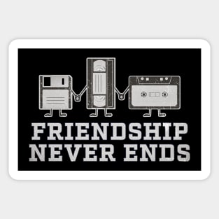 VHS Tapes - friendship never ends Jokes Vintage 80s Sticker